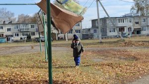 сильный деревенский ветер, жизнь в деревне, деревенская прогулка