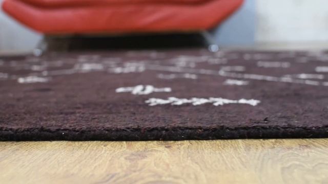 Hand Knotted Loom Silk Mix Area Rug Contemporary Brown Beige смотреть онлайн