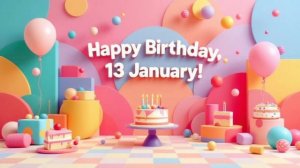 Песня поздравление с Днём рождения 13 января