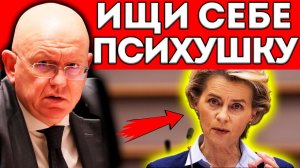 НЕБЕНЗЯ ШОКИРУЕТ: ФОН ДЕР ЛЯЙЕН НЕ ОЖИДАЛА ТАКОЙ ОПЛЕУХИ! ЗАЛ ЗАМЕР!