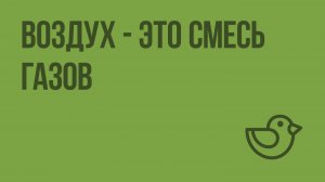 Воздух - это смесь газов. Видеоурок по окружающему миру 3 класс