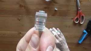 How to make a network Ethernet cable T568B (RJ-45)