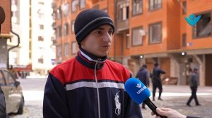 Работы по очистке территории на улице Гапцахская