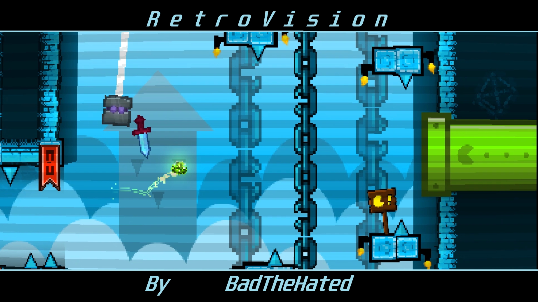 Пиксельный уровень I RetroVison By BadTheHasted I Daily Level I Insane Level I Geometry Dash.