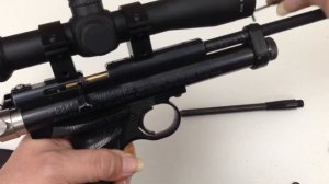 Crosman 2240 mod with quick screw on barrels from 7.5" to 18"