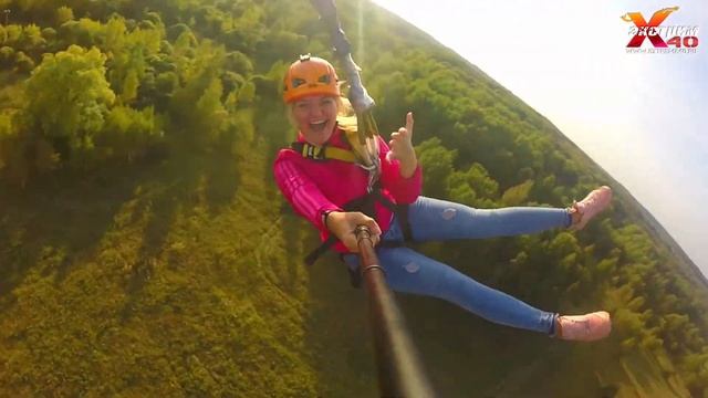 Прыжок с веревкой 65м. - Сычкова Алена смотреть онлайн