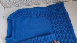 Джемпер с ажурными элементами_МК - описание + МК узора.