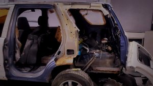 Замена заднего крыла на Honda cr-v