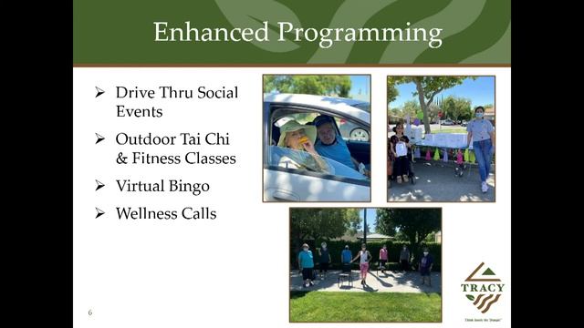 Annual Report from City of Tracy Senior Services