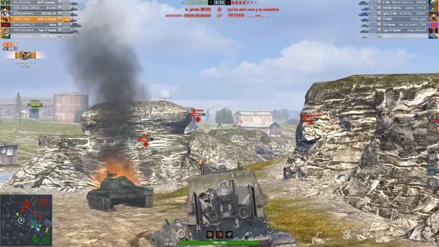 FV217 Badger, Grille 15 & BatChat 25t • WoT Blitz Gameplay смотреть онлайн