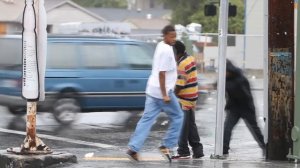 Cool dancing in the rain Oakland Street