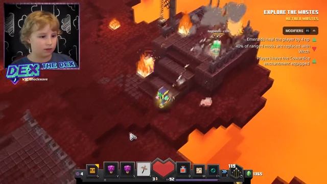 Daily Challenge challenge in the Nether Wastes - Minecraft Dungeons 44 смотреть онлайн