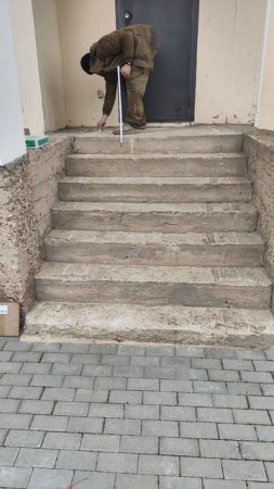 ♨️🔌Теплый пол на уличных ступенях и площадки. Обогрев греющим кабелем лестницы. Резистивный кабель.