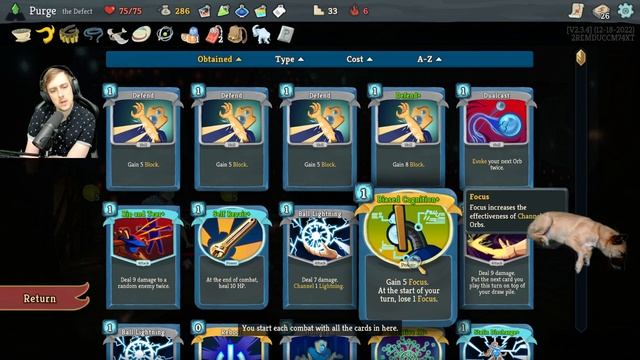 Coffee Dripper Start - Purge plays Slay The Spire Defect смотреть онлайн