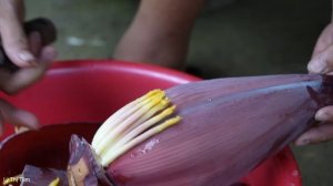 Harvest banana flowers goes to market sell - Banana flower salad recipe | Ly Thi Tam