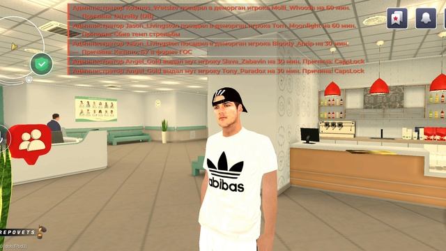 Получил медицинскую карту и вступил во фракцию в Black Russia