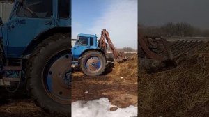 Кун на заднюю навеску МТЗ-80 , испытание вил.