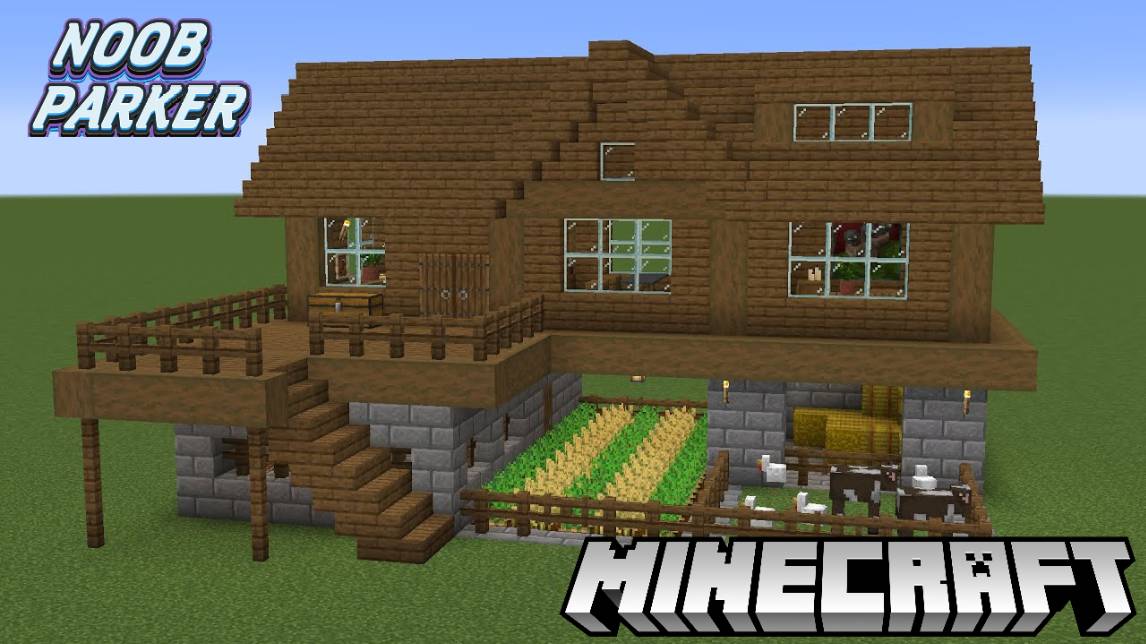 Майнкрафт - Как построить базу выживания из ели, minecraft