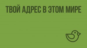 Твой адрес в этом мире. Видеоурок по окружающему миру 2 класс