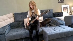 Pink Floyd. Соло на электрогитаре. Алексия - 12 лет. Comfortably Numb. Cover