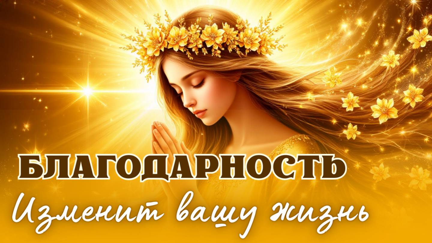 Песня - Аффирмация БЛАГОДАРНОСТИ 🙏 СЕКРЕТ ИЗОБИЛИЯ, ЛЮБВИ И УДАЧИ. Результат 100%