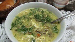Куриный суп с рисом и щавелем