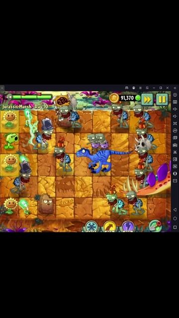 Растение против Зомби 2/PvZ2 Adventure Jurassic Marsh Day 10/Юрское Болото День 10 #pvz смотреть онлайн