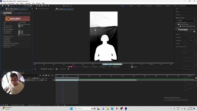 2_1.2 Remove the green screen in After Effects