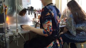 Академия Стекла: выдувание от Юлии Дюбенко / Blowing clases