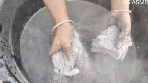 Asmr - P-4 Super soft dusty sand cement dry water 💦crumbling 🎉HBD Bisma🎂