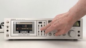 Onkyo TA-2060 Tape deck (1981) - Function demo