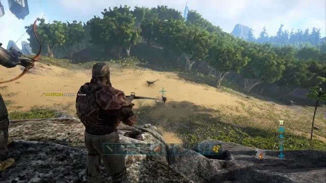 Ark:Survival Evolved еп.1-опитомяване на раптор и правене на кей смотреть онлайн