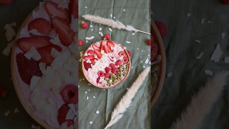 Просто ЛУЧШИЙ ДЕСЕРТ клубника малина #food #recipe #cooking #asmr