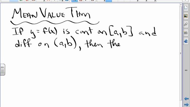 CA Calculus BC Video Lesson 3-2 Mean Value Theorem смотреть онлайн