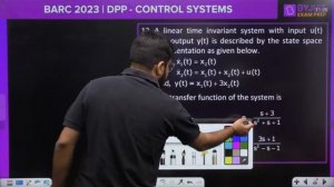 BARC 2023 | Electrical, Electronics and Communication Engineering | Control System | BYJU'S GATE