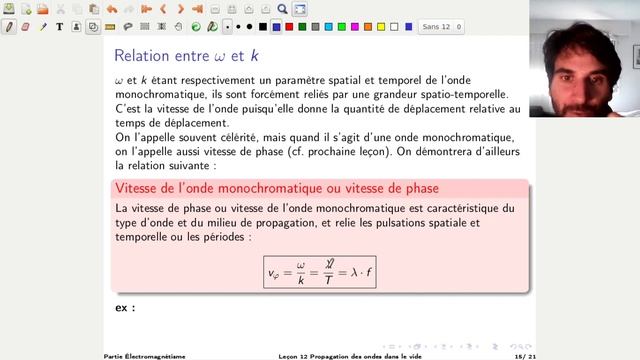 Des Équations de Maxwell à la propagation dans le vide (2ème année) (2/2) смотреть онлайн