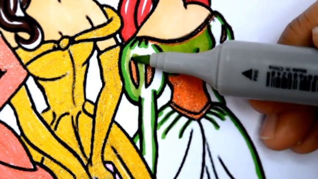 Disney Princess Coloring Book Pages Aurora Sleeping Beauty Ariel Jasmin Belle Cinerella Mulan Tiana смотреть онлайн