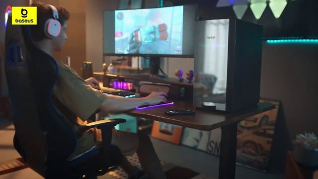 Игровые беспроводные наушники Baseus GH02 с микрофоном.