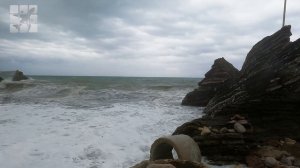 Шторм в Будве, октябрь 2024