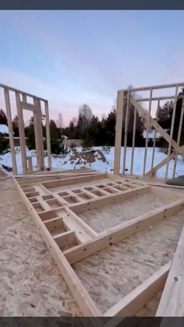 Строительство Барнхаус - возведение стен по технологии "Платформа" смотреть онлайн