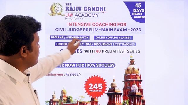 CRACK TNPSC CIVIL JUDGE PRELIMS  EXAM IN 45 DAYS WITH OUR EXCELLENT COACHING & 45 TEST SERIES