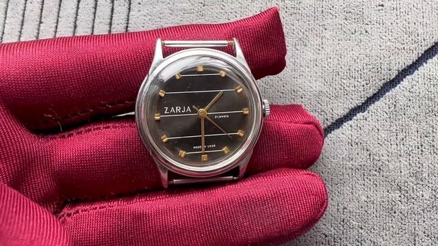 Collectible watch ZARJA 21 jewels manual winding made in USSR/Wrist watch ZARYA "notebook sheet" смотреть онлайн