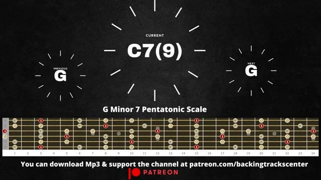 Бэкинг трек in G (Clapton-style Funk Blues) смотреть онлайн