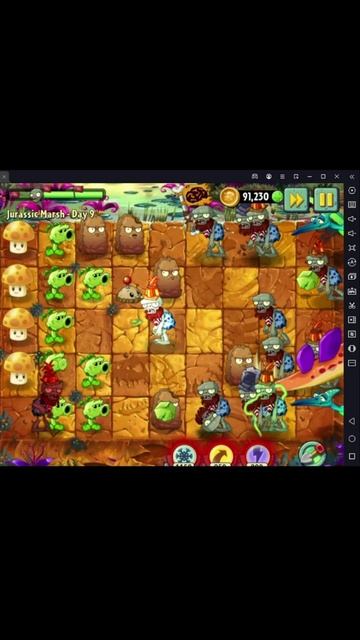 Растение против Зомби 2/PvZ2 Adventure Jurassic Marsh Day 9/Юрское Болото День 9 #pvz смотреть онлайн