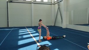 СМП 2 спортивный , Ежкова Владислава - Жемчужников Сергей, КСШОР, Балансовое упражнение