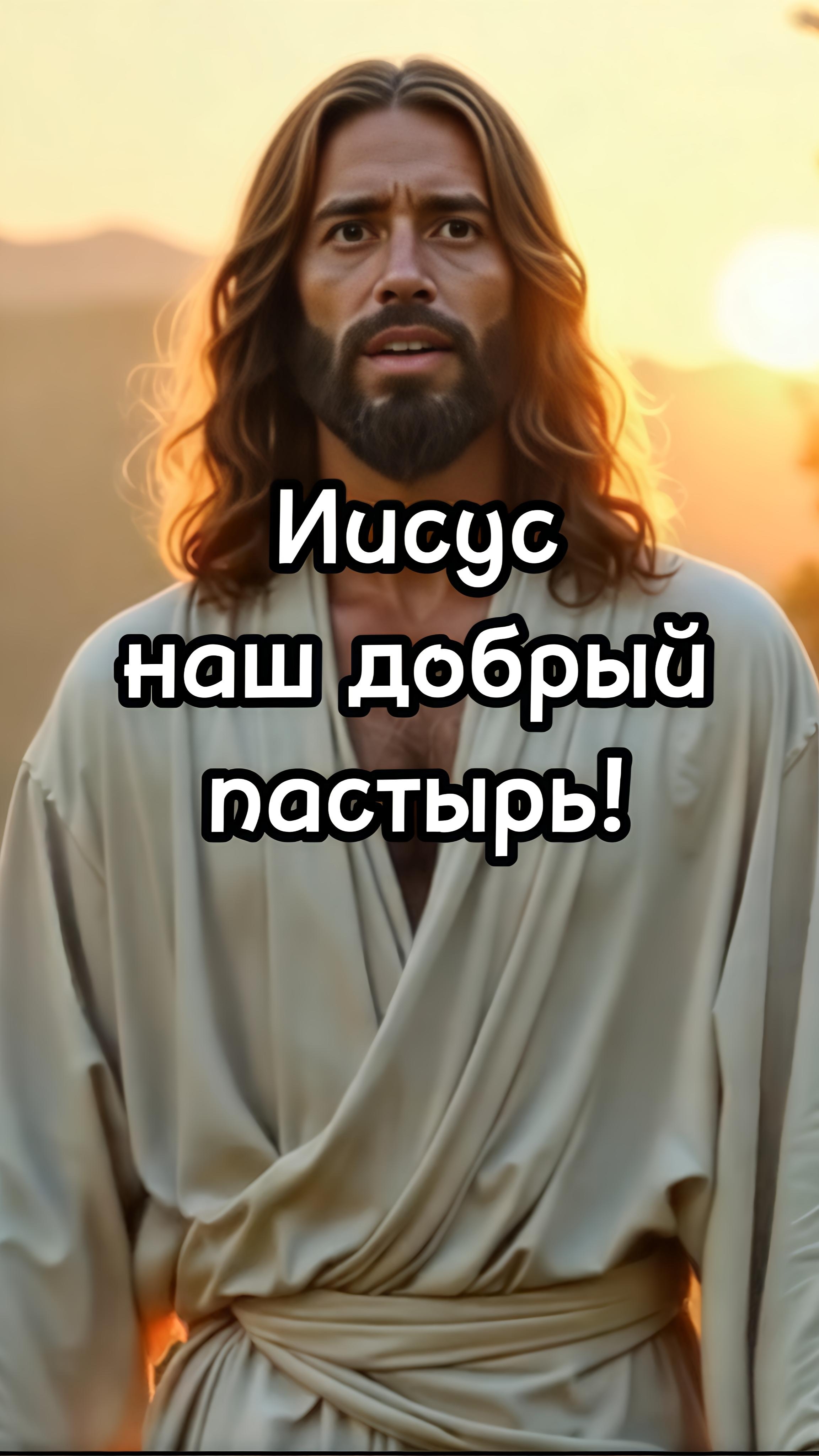 Иисус — наш добрый пастырь!🌟