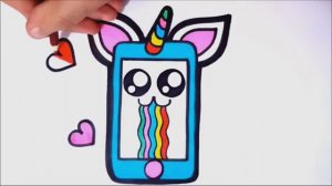 Как нарисовать СОТОВЫЙ ТЕЛЕФОН в стиле кавайи