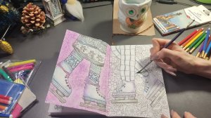 Хобби-VLOG:#15/уютное творческое утро/что раскрашиваю