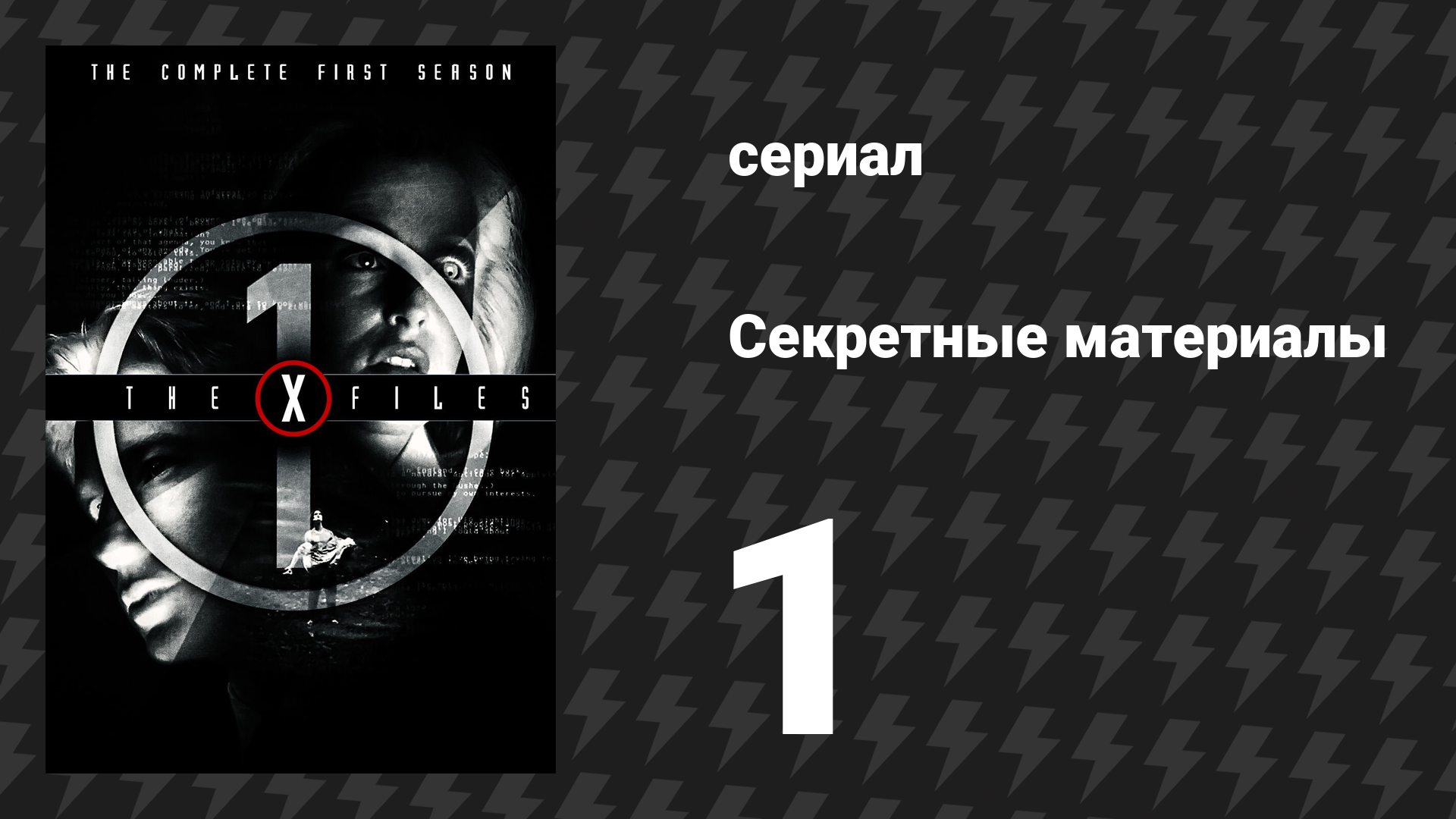 Секретные материалы 1 сезон 1 серия «Пилот» (сериал, 1993-2018)