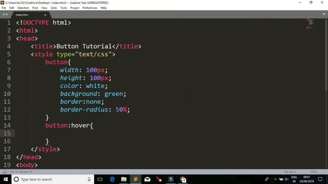 HTML Button, Hover & Transition Properties - Web Development (Part - 13)